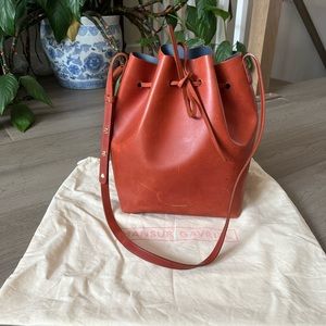 Mansur Gavriel Leather Bucket Bag
